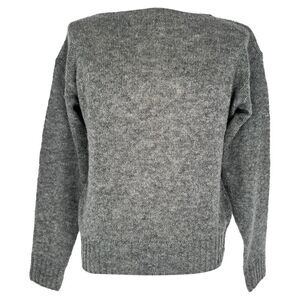 Prada Crewneck Sweater in Grey Virgin Wool